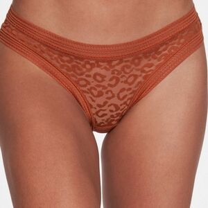 2/$15 "Demi" Frederick's Of Hollywood Lace Bonbay Brown Thong Size 1X